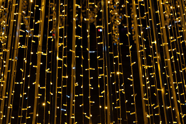 istock Abstract golden Christmas lights background 2252679059