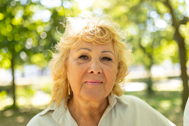 istock Senior woman portrait smiling looking at camera 2252679770