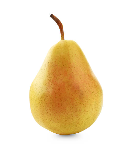 istock One ripe yellow pear isolated on white 2252685684
