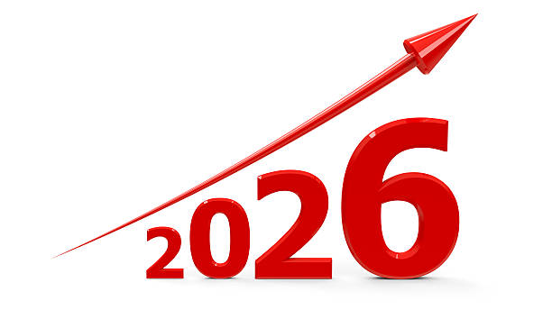 istock Red arrow up with 2026 2252690814