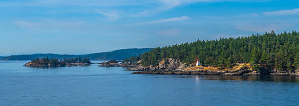 istock Ferry crossing from victoria to vancouver, passing active pass lighthouse 2252698445