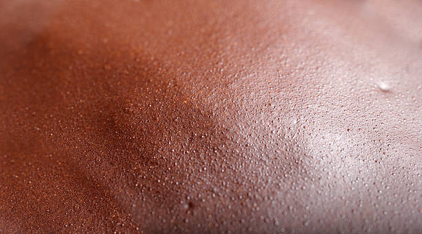 istock Chocolate texture top view, Brown cocoa background 2252699001