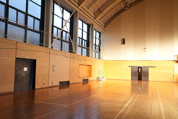 istock A large empty gymnasium with a wooden floor 2252701953