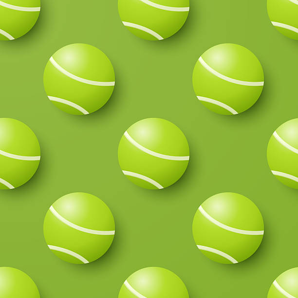 istock 3d Tennis Ball Seamless Pattern, Vector Illustration. Green Vector Background with 3d Tennis Balls. Repeat Tile for Sports Design, Tennis Ball Pattern for Textile, Packaging, Gift Wrap, Fabric 2252704079