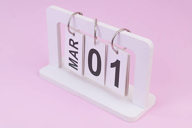 istock March 1 on calendar on pink background 2252704247