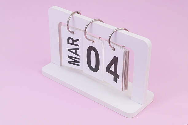 istock March 4 on calendar on pink background 2252704248