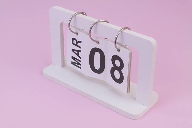 istock March 8 on calendar on pink background 2252704273