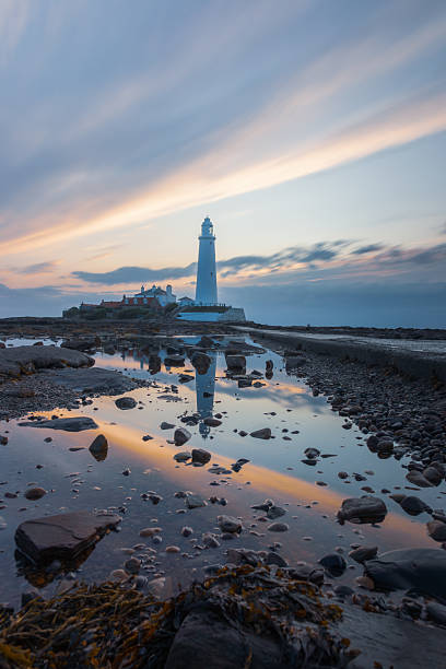 istock Pastel Tones at Sunrise over St Mary's Lighthouse, Whitley Bay 2252705659