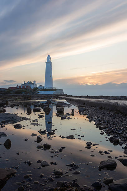 istock Pastel Tones at Sunrise over St Mary's Lighthouse, Whitley Bay 2252705662