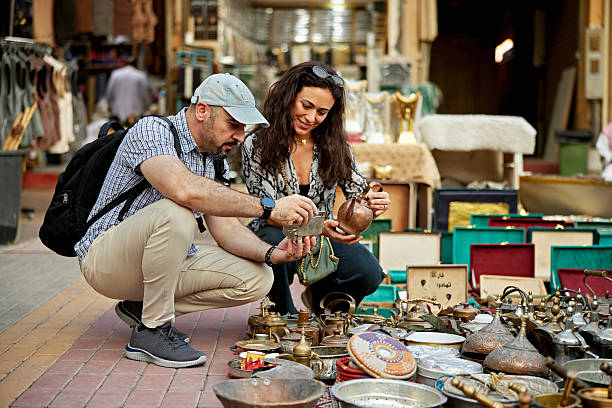 istock Tourists looking at craft products, Souk Al-Zal in Riyadh 2252716046