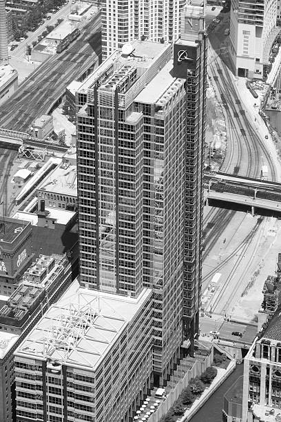 Boeing International Headquarters building in Chicago. The building is 171 m tall (561 feet).