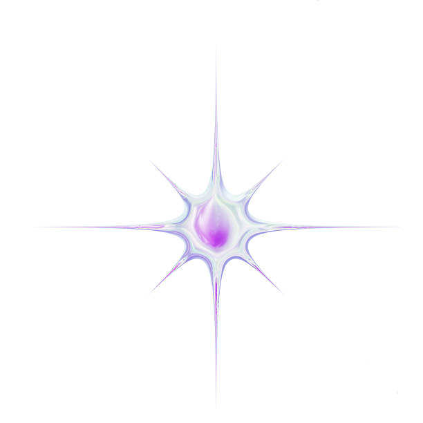 Iridescent Chrome Metallic Minimalistic, Cute Y2K stylish Symbol 3D