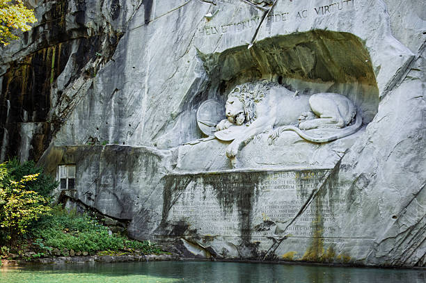 Where Courage Sleeps: A Lion's Final Watch Beneath Swiss Stone (Lucerne, Switzerland: August 28th, 2014)