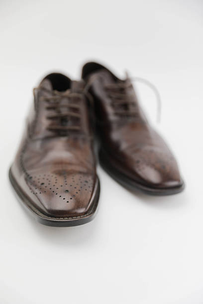 istock Classic Leather Oxfords Isolated On White 2252728522
