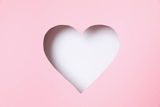 istock Beautiful heart on a pink background 2252729359