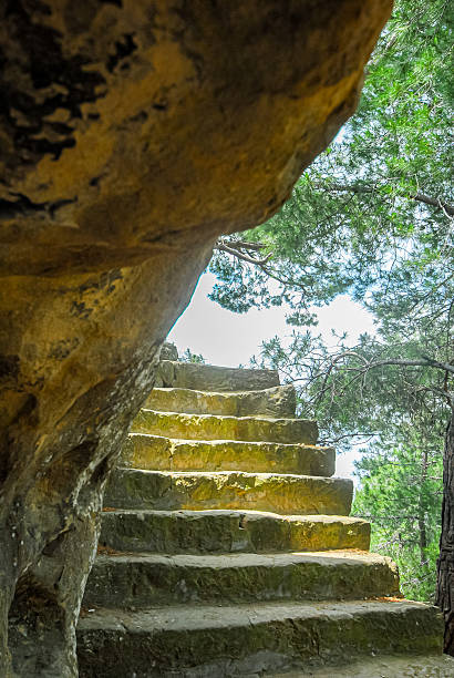 Ancient steps leading to the Altar of ZeusAltar of Zeus, Küçükkuyu Adatepe