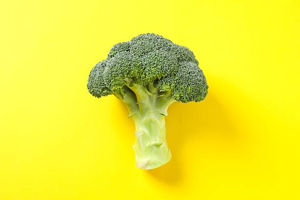 istock Fresh green broccoli on color table 2252731562