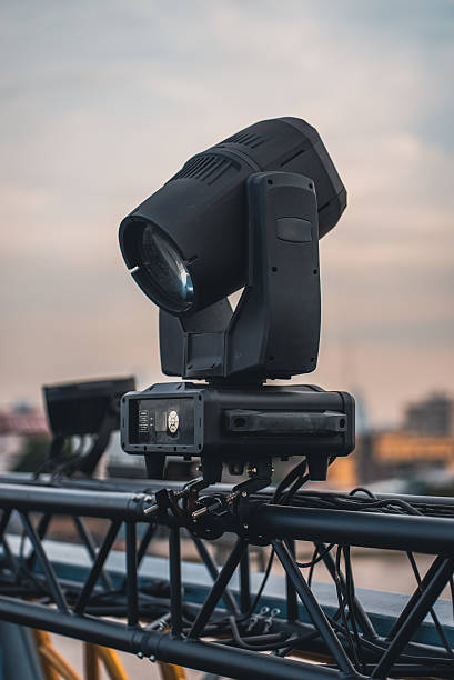 istock spotlights and projector lamps illuminating cable-stayed bridge at night, professional lighting equipment setup on suspension cable stayed bridge evening 2252732024