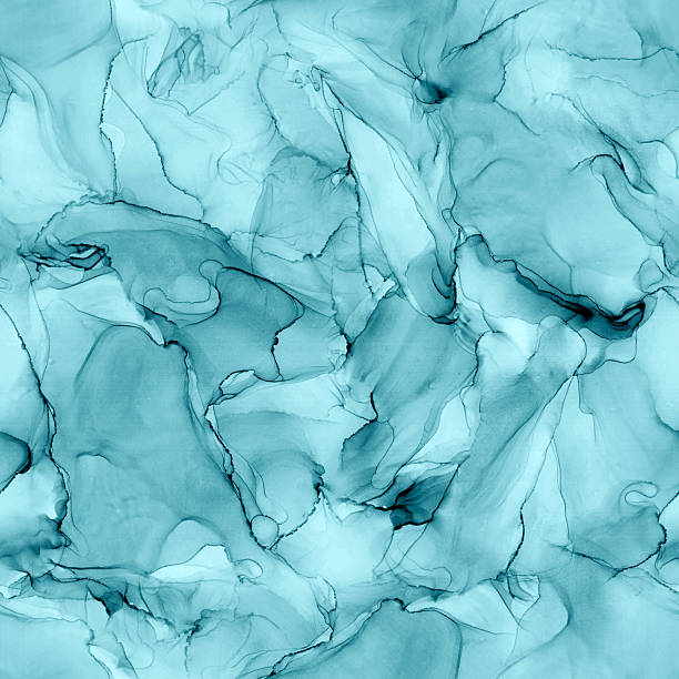 istock Abstract alcohol ink liquid luxury teal contemporary seamless background 2252732378