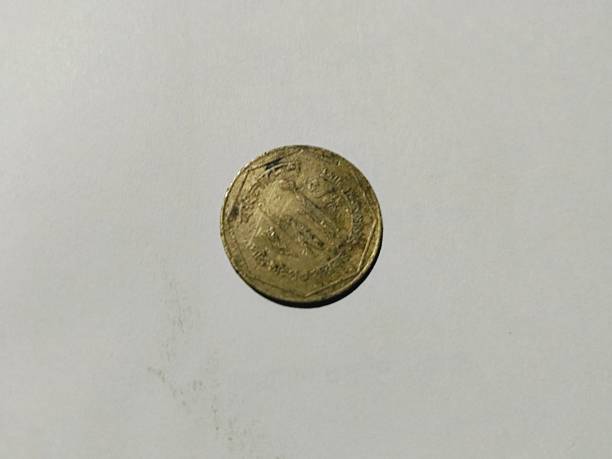 istock Single coin on a white background photography 2252738188