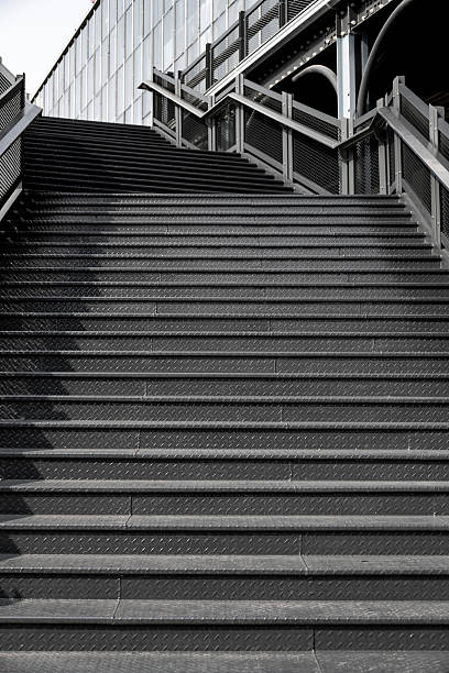 istock Urban Staircase with Metal Railings 2252741768