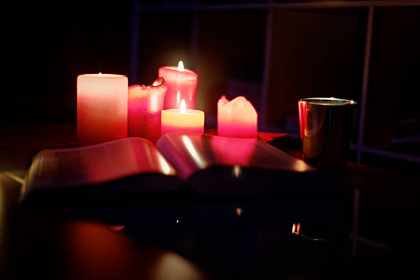 istock Red Candles Illuminating the Darkness 2252744872