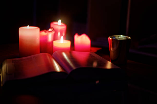 istock Red Candles Illuminating the Darkness 2252744914