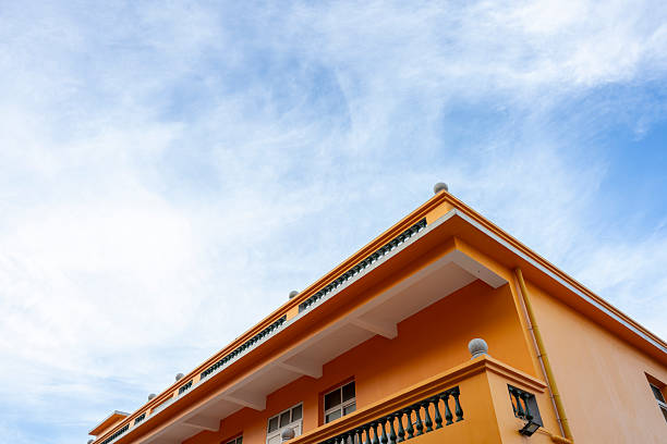 Colorful hotel in Fernandina Beach, Florida, USA