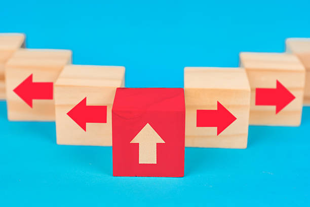 A symbolic rise of authority displayed through a highlighted central block moving upward, illustrating influential guidance, structured progress and a leader’s ability to drive momentum.