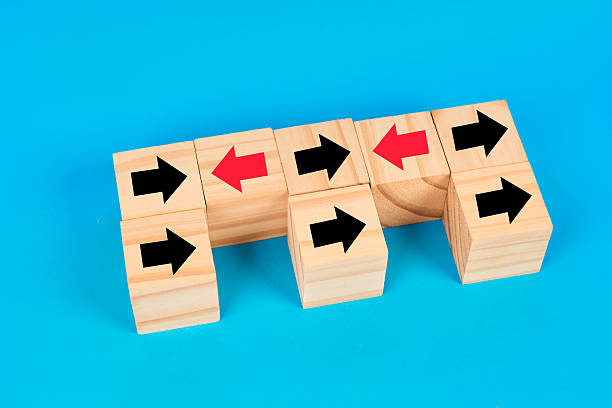 istock A contrast direction cubes concept showing one reversal choice to symbolize alternative thinking decision change and strategic divergence. 2252760915