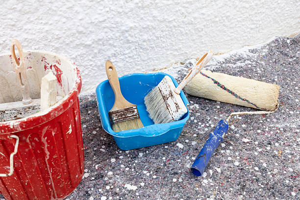 istock Painting tools and equipment preparing for renovation work 2252769681