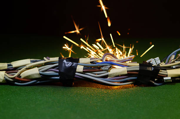 istock Damaged wiring poses a critical risk of fire and system failure. 2252770821