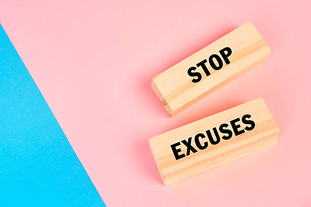istock A stop excuses message promoting accountability, discipline and the mindset shift required to replace avoidance with purposeful effort. 2252778471