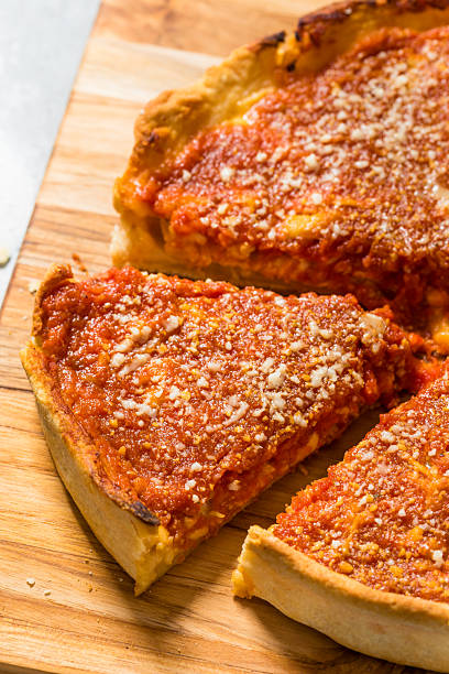 istock Homemade Chicago Style Deep Dish Pizza 2252795590