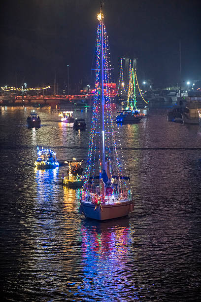 istock Colorful boat parade 2252801646