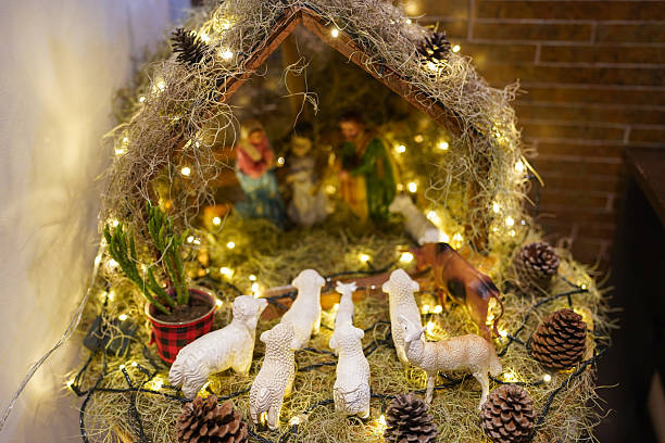 istock Nativity scene display celebrating Christmas holiday tradition 2252802633