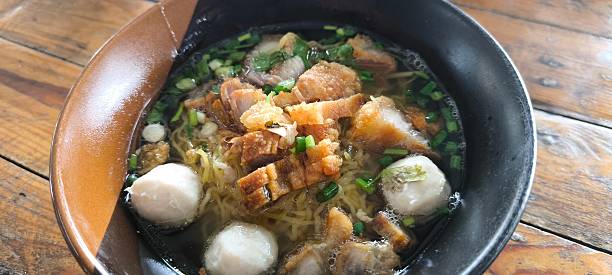 istock Noodle soup in a bowl is a traditional Chinese dish. 2252806636
