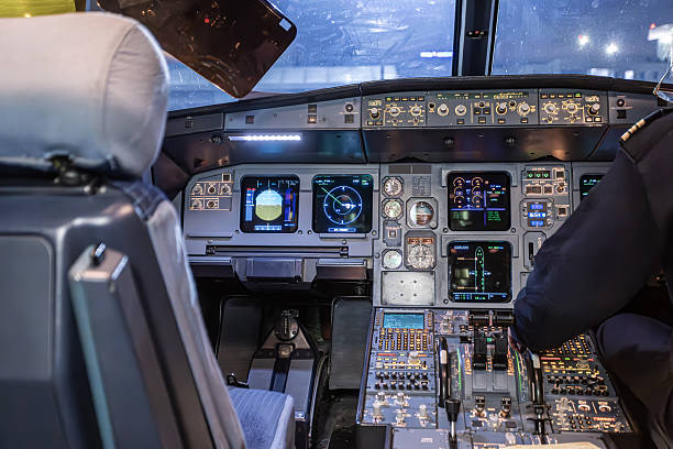 istock Inside the cockpit of a passenger plane 2252807009