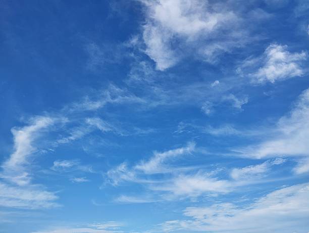 istock Beautiful clear blue sky with a few clouds 2252814425