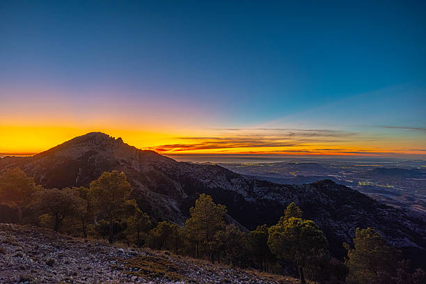 Looking towards Alicante from Mount Maigmo at dawn