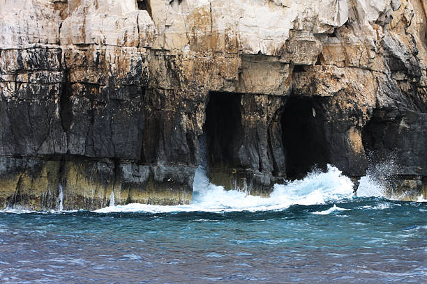 Blue caves on Zakynthos island, Greece