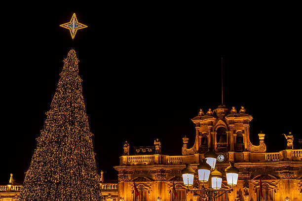 istock Salamanca plaza mayor at christmas with illuminated tree 2252831693