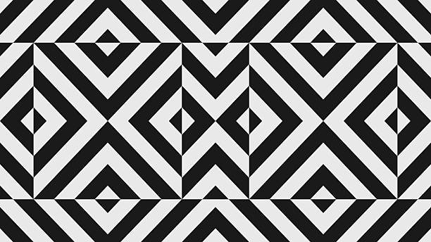 istock Abstract modern composition in brutalism style, Postmodern geometric ornament with simple shapes in monochrome colors, bold aesthetic, Optical illusion effect with seamless striped lines 2252832791
