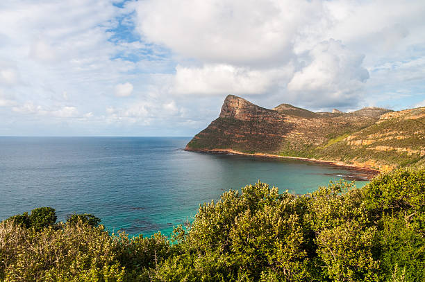 Landscape shot showing the rugged coastline near Cape of Good Hope in South Africa.