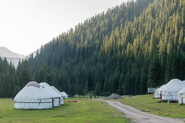 istock Sunrise over the mountains in Kyrgyzstan 2252833722
