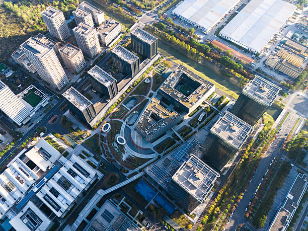 istock Green Cityscape, Urban Architecture, Aerial Perspective 2252834006