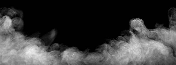 istock Realistic white dust or smoke cloud rising from the bottom on a black background, perfect for design, editing, digital art, and atmospheric visual effects projects. 2252836511