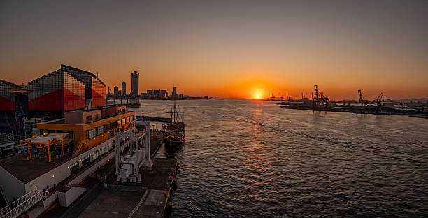 istock Osaka harbor (Tempozan) sunset, Honshu, Japan 2252839579