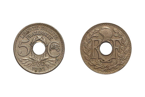 istock 1923 5 Centimes Coin Obverse and Reverse Isolated on White 2252842529