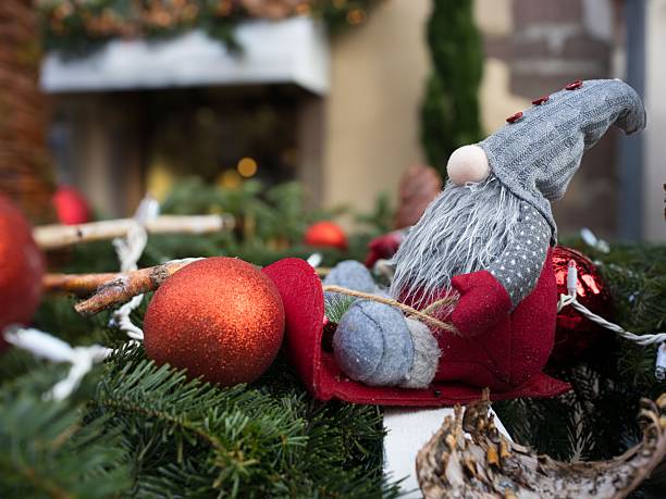istock Festive Gnome Figurine Christmas Decoration 2252842590